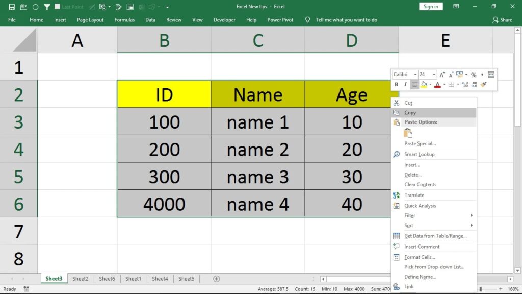 ms word link to excel sheet