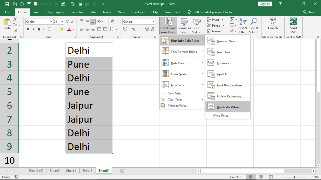 advanced excel tips and tricks 2021