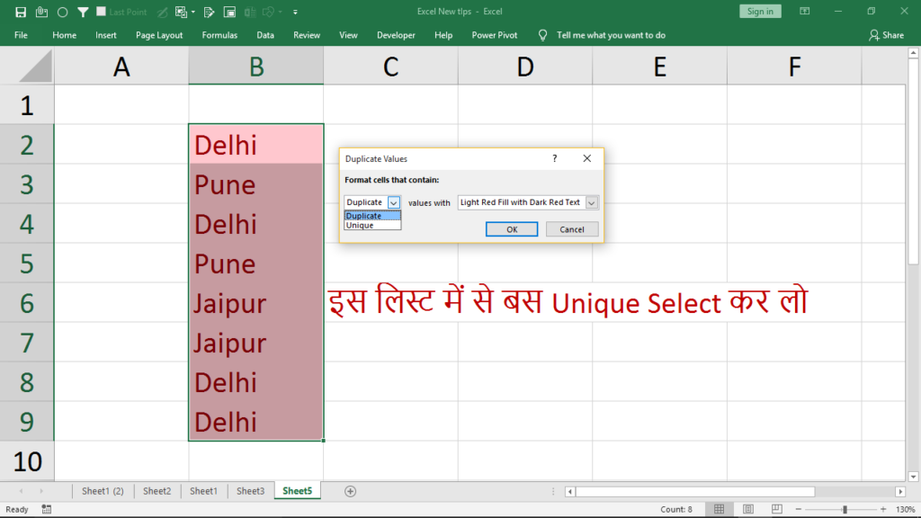 How To Highlight Only Unique Values in Excel - Best Excel Tips and Tricks 2021