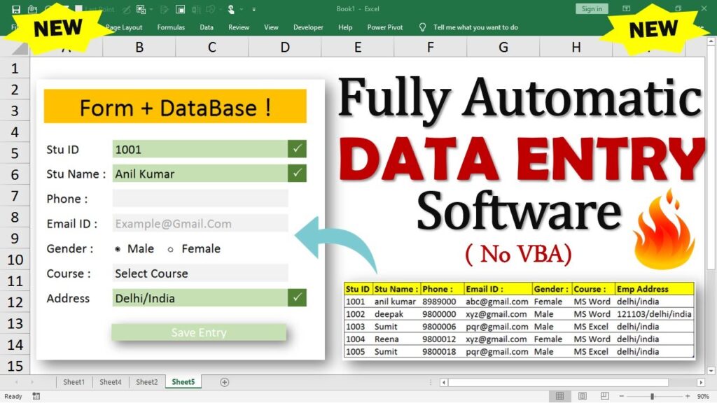 Data Entry Software