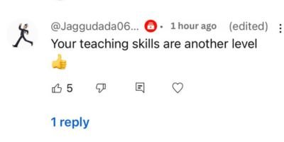 Student feedback for Deepak EduWorld Excel course