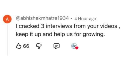 Student feedback for Deepak EduWorld Excel course